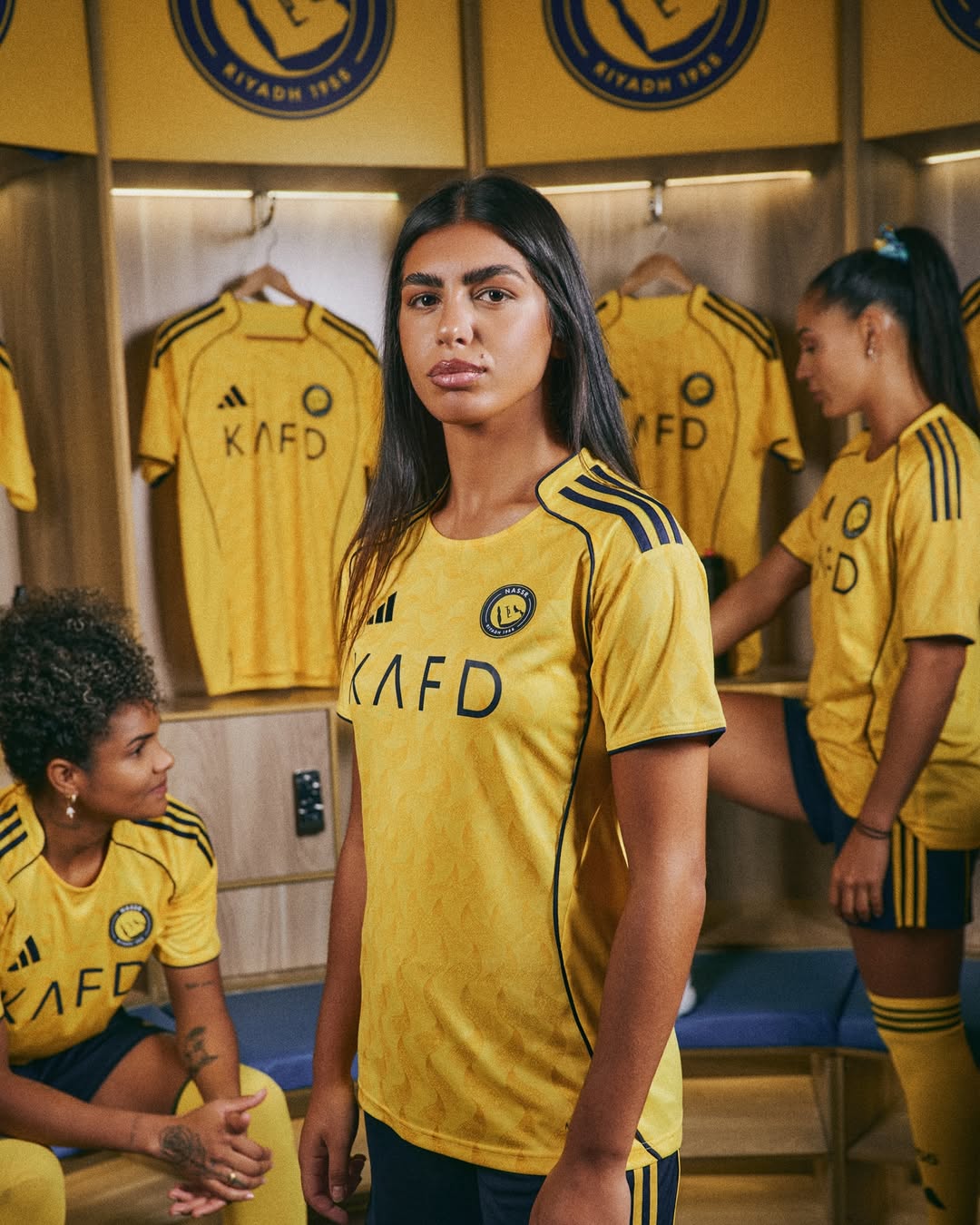 Woman Player Wearing Al Nassr 25-26 Home Kit