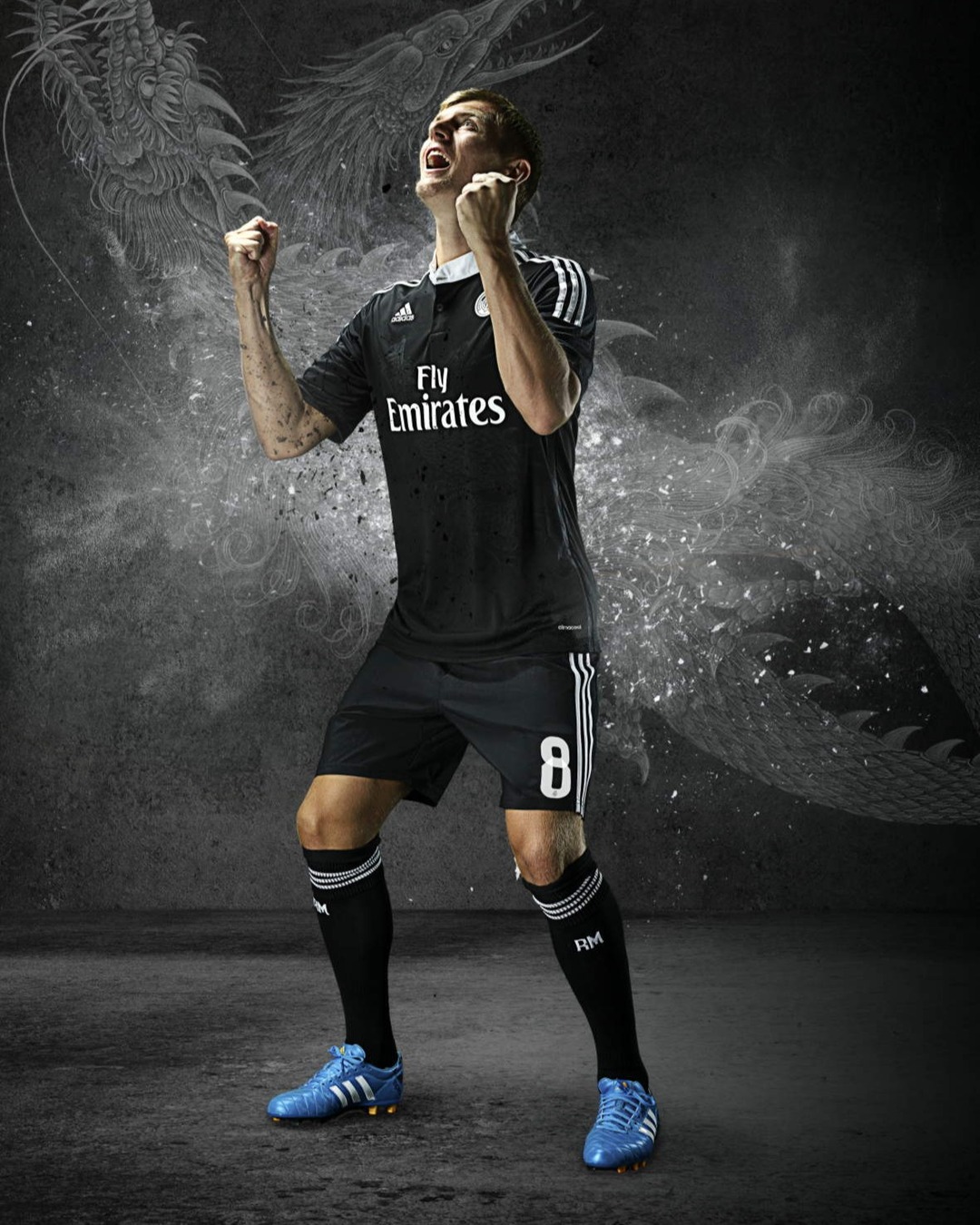 Toni Kroos wearing Real Madrid x Y-3 2014 kit