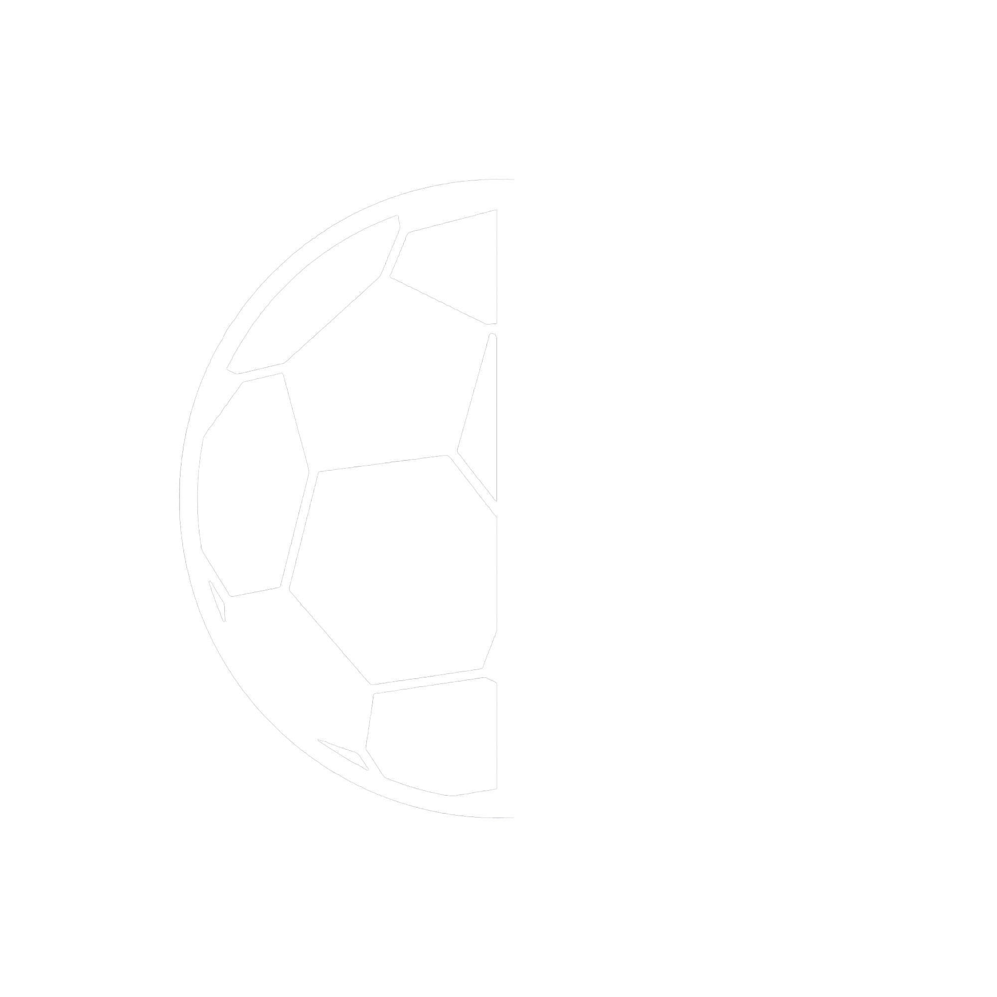 The Football Fabric reduced white logo with transparent background