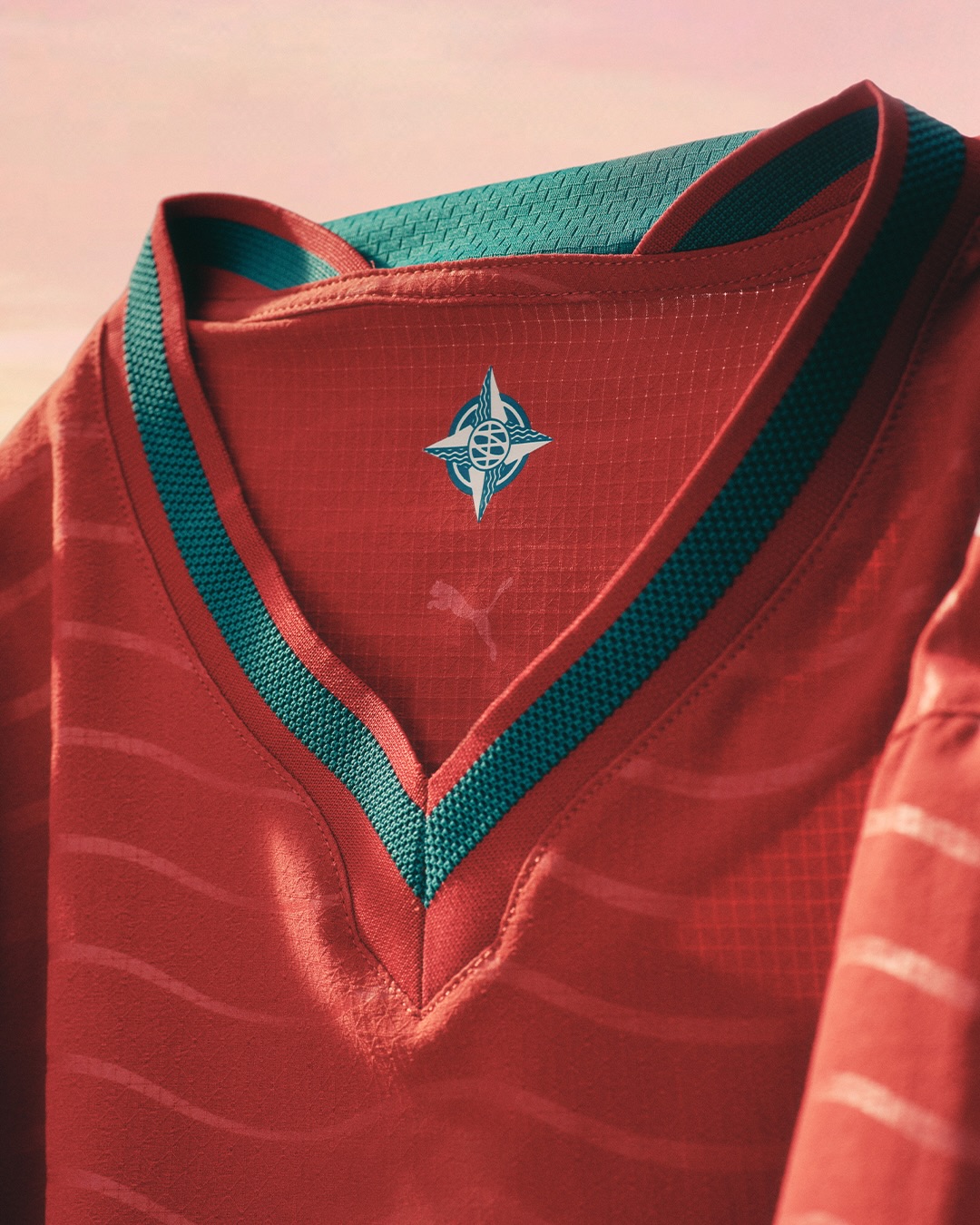 Detail of Portugal 2026 home kit
