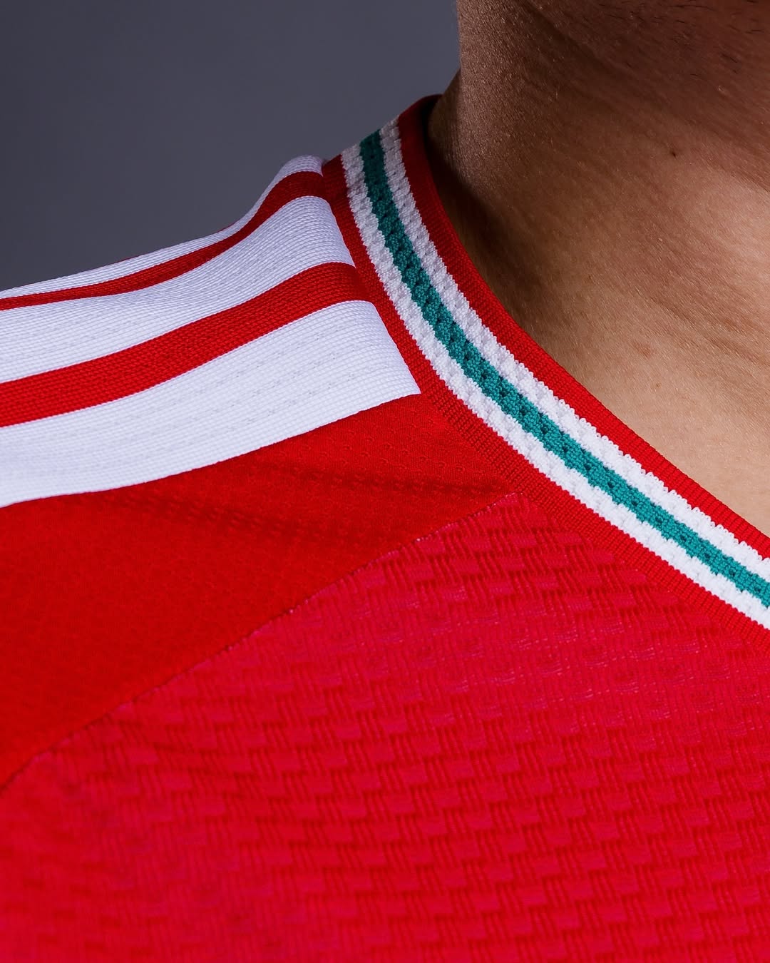 Detail of Wales World Cup 2026 home Kit