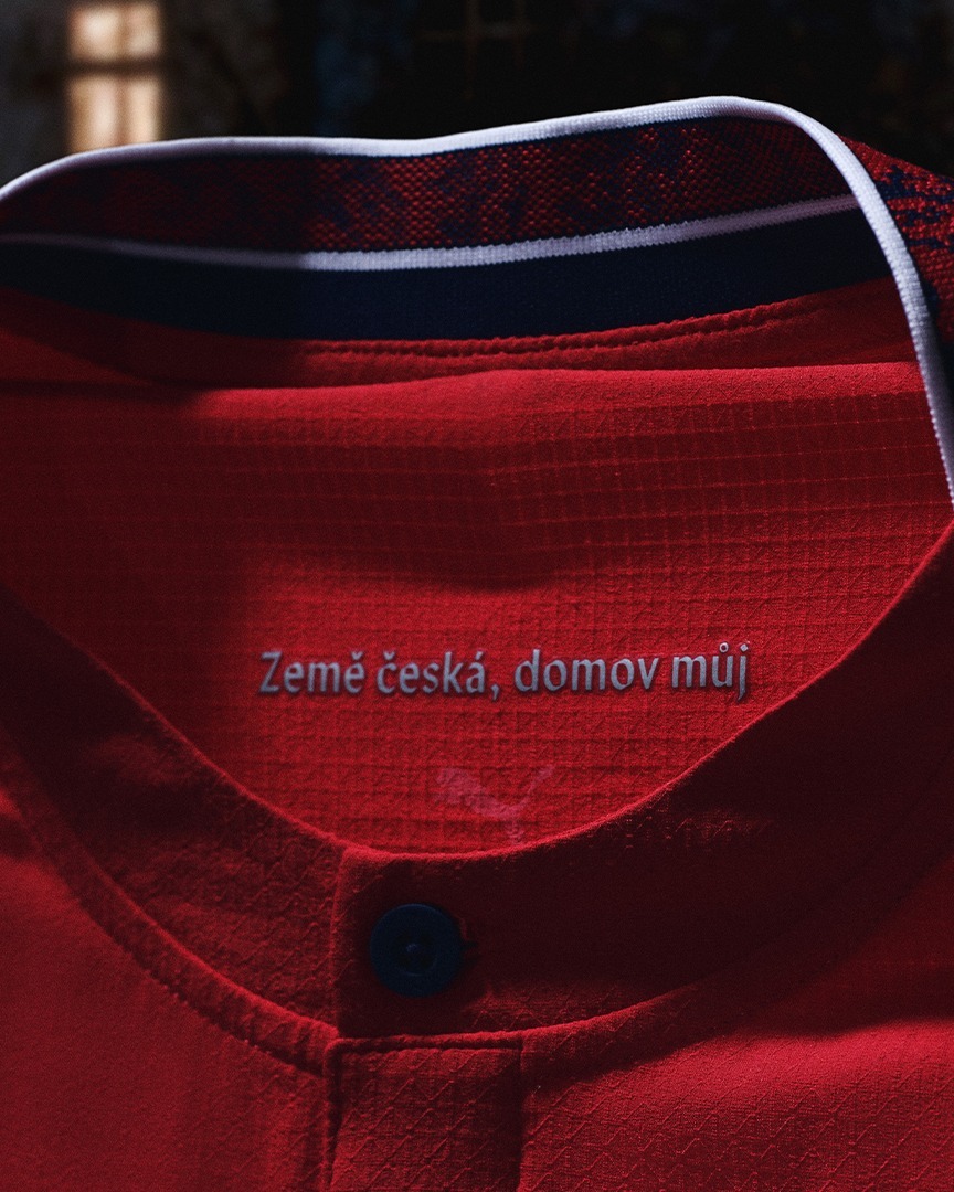 Detail of Czech Republic 2026 world cup home kit