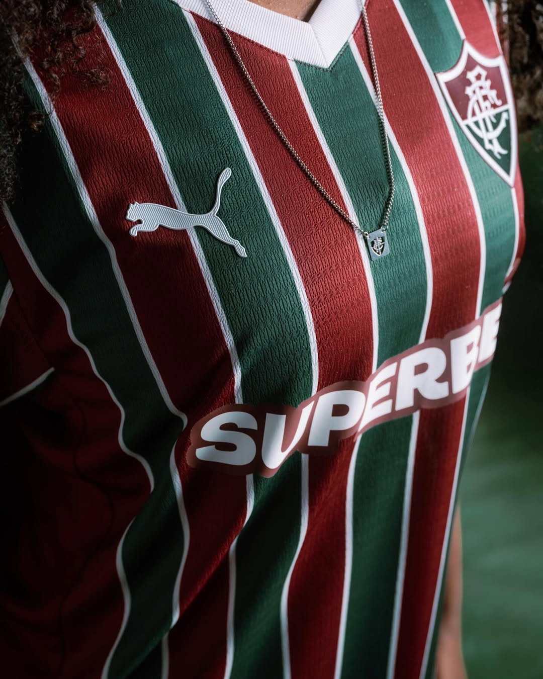 Detail of Fluminense 2026 home kit