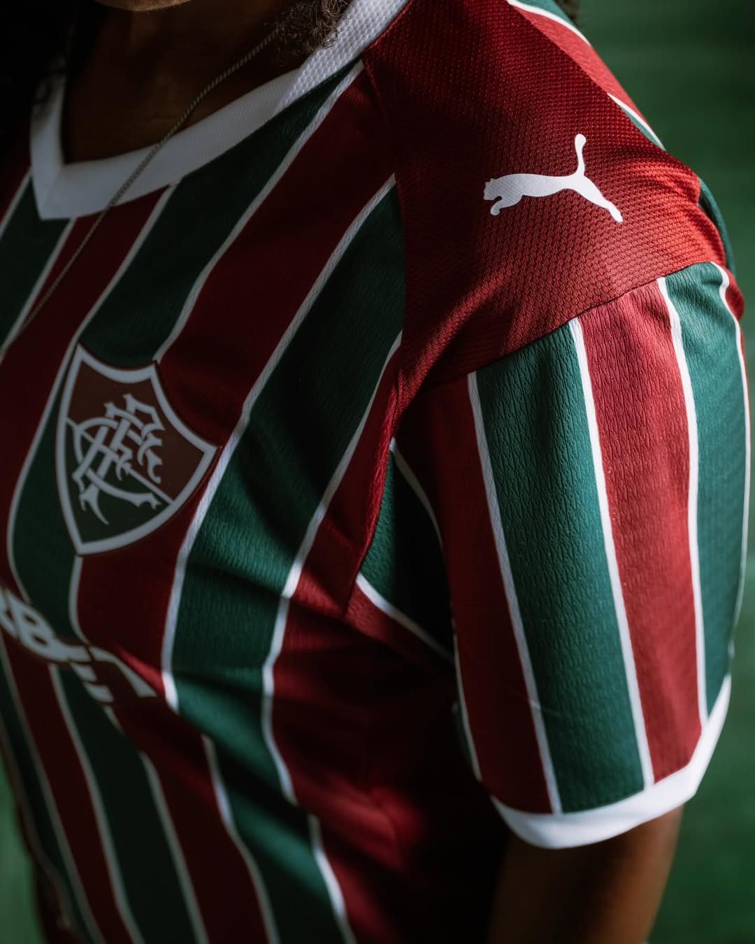 Detail of Fluminense 2026 home kit