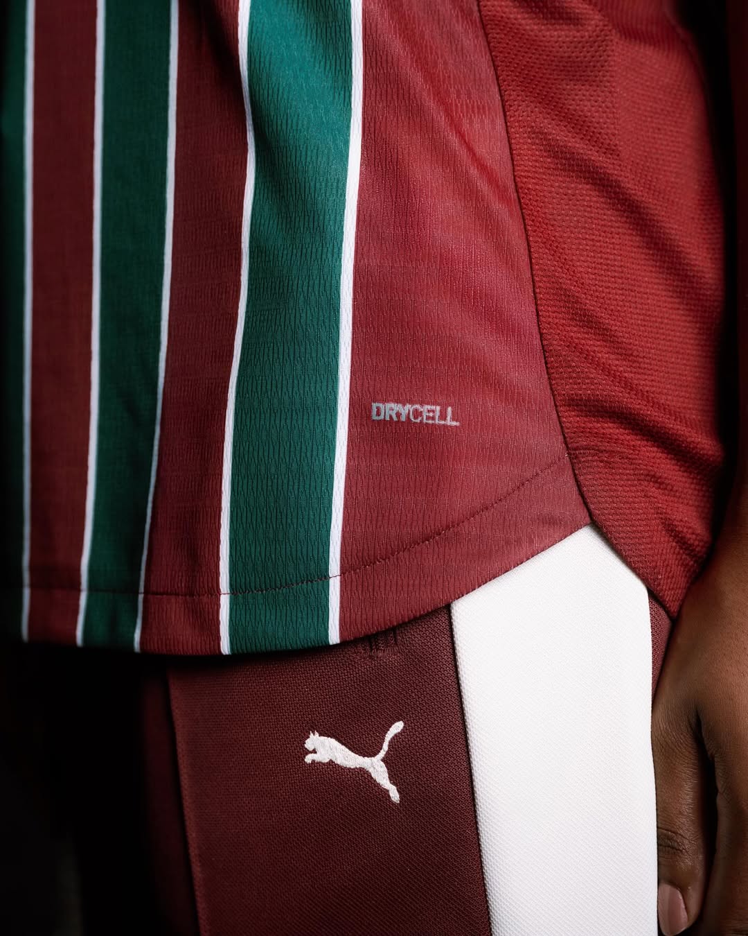Detail of Fluminense 2026 home kit