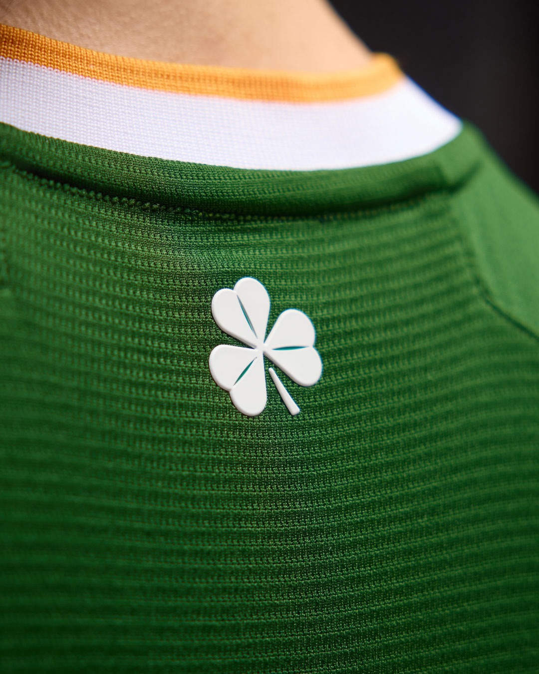 Detail of Ireland 2026 home kit