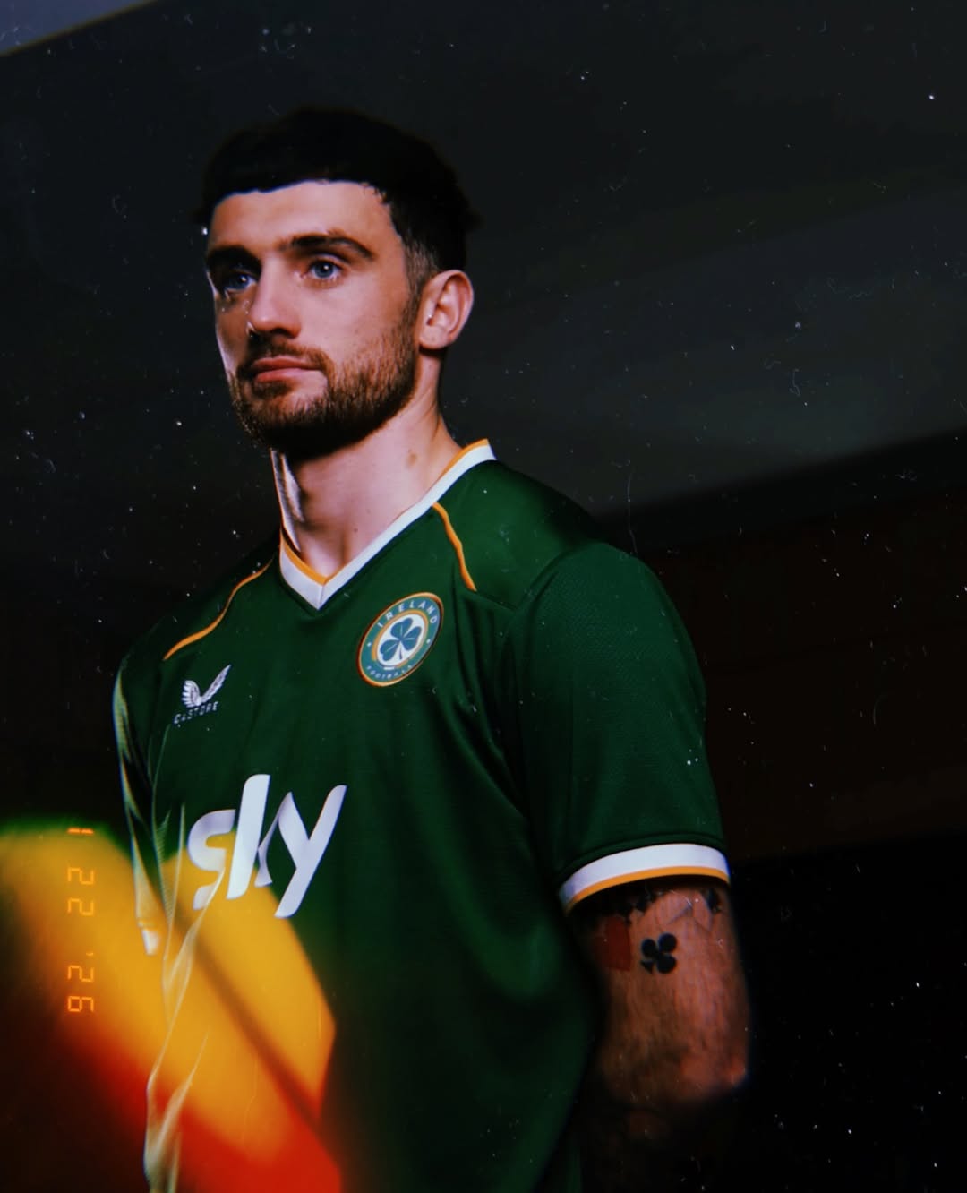 Ireland's player wearing Ireland 2026 home kit