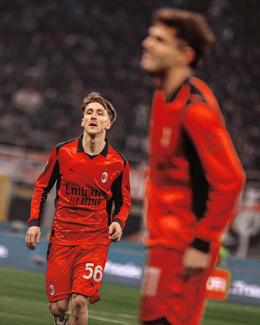 Alexis Saelemaekers wearing MIlan 2025-2026 fourth kit