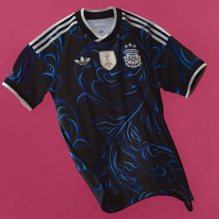 Detail of Argentina 2026 away kit