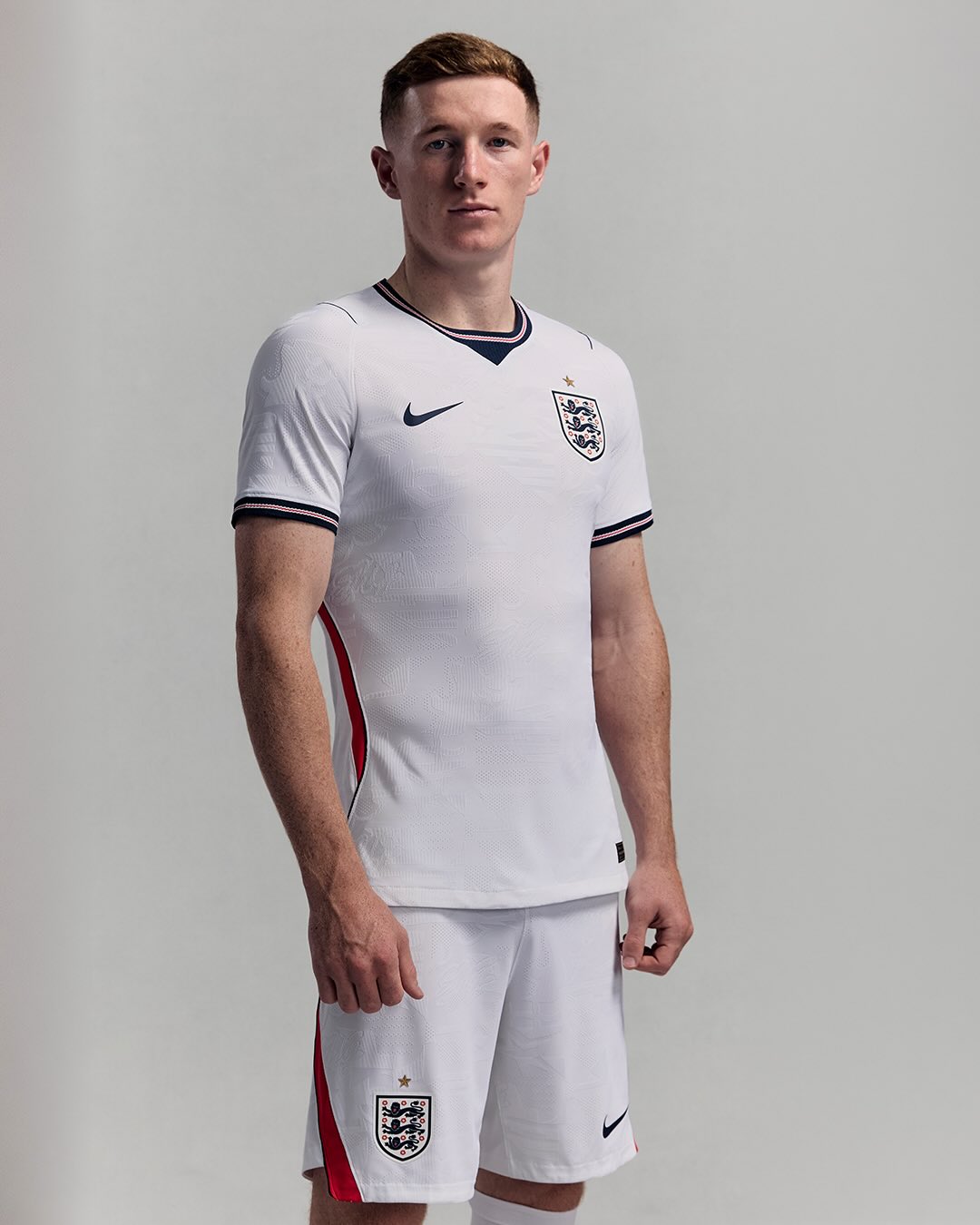 Player of England wearing 2026 world cup home kit