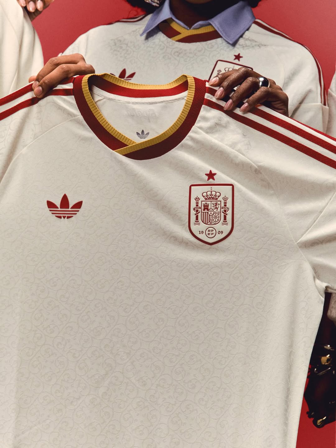 Detail of Spain 2026 away kit